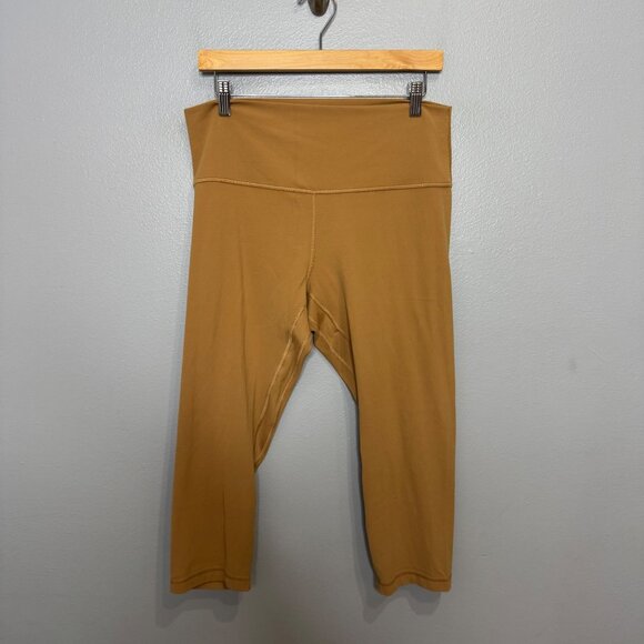 LULULEMON align crop 21" in saddle brown size 14 - Picture 1 of 6